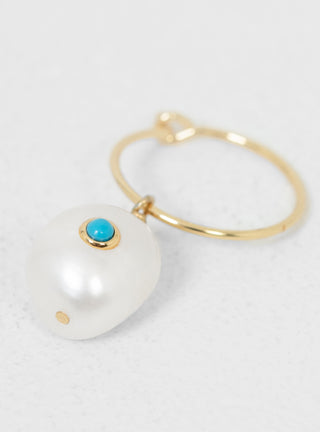 Turquoise Pearl Hoop by Anni Lu | Couverture & The Garbstore