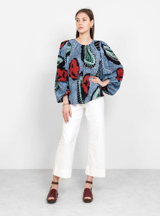 Tawil Top Blue Paisley by Christian Wijnants by Couverture & The Garbstore