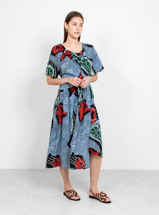 Damba Dress Blue Paisley by Christian Wijnants | Couverture & The Garbstore