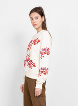 Flower Roundneck Sweatshirt Off White by Henrik Vibskov | Couverture & The Garbstore
