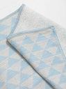 Triangle Bath Towel Blue by Kontex | Couverture & The Garbstore