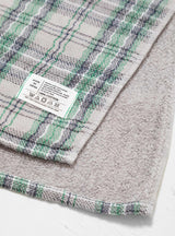 Tartan Check Bath Towel Grey by Kontex | Couverture & The Garbstore