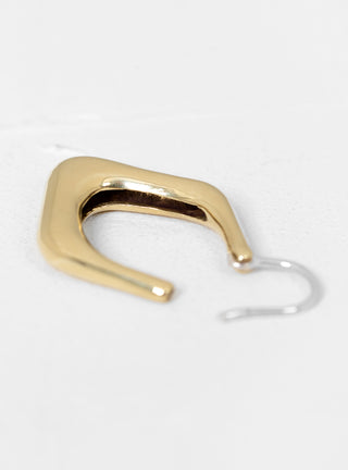 Driftwood Hoop Earrings Brass by Leigh Miller | Couverture & The Garbstore