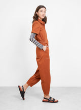 Lola Jumpsuit Tobacco Brown by Sideline | Couverture & The Garbstore
