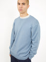 Lily Yarn Crewneck Sax by Beams Plus by Couverture & The Garbstore