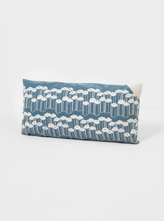 Flower Step Cushion Blue Grey by Minä Perhonen | Couverture & The Garbstore