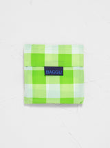 Standard Baggu Bag Big Check Lime by Baggu | Couverture & The Garbstore