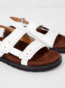 Turnover Mold Sandals White & Dark Brown by Reike Nen | Couverture & The Garbstore
