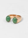 Double Cabochon Ring Green by Helena Rohner by Couverture & The Garbstore