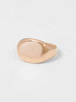 Signet Smooth Ring Gold Plated by Helena Rohner by Couverture & The Garbstore