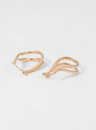Swirl Earrings Gold Plated by Helena Rohner | Couverture & The Garbstore