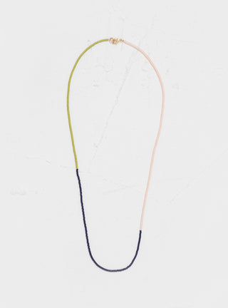 Green, Pink & Blue Miyuki Necklace by Helena Rohner by Couverture & The Garbstore