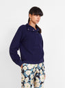 Marta Zip Up Sweatshirt Navy by Apiece Apart by Couverture & The Garbstore