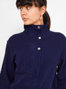 Marta Zip Up Sweatshirt Navy by Apiece Apart by Couverture & The Garbstore