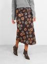 Iris Skirt Flower Mocha Brown by Rejina Pyo by Couverture & The Garbstore