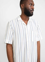 Camp Shirt White Stripe by Garbstore | Couverture & The Garbstore