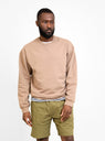 Standard Issue Logo Midweight Sweatshirt Sand by Simple | Couverture & The Garbstore