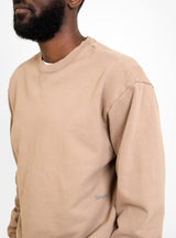 Standard Issue Logo Midweight Sweatshirt Sand by Simple | Couverture & The Garbstore