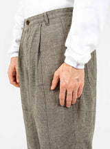 Pleated Pant Brown Check by Garbstore | Couverture & The Garbstore