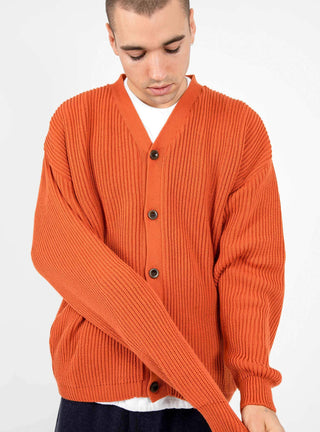 Beacon Cardigan Orange by The English Difference by Couverture & The Garbstore