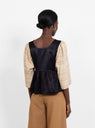 Kelci Blouse Patchwork Black & Cream by Milena Silvano by Couverture & The Garbstore