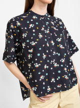 Manon Shirt Black Floral by YMC | Couverture & The Garbstore