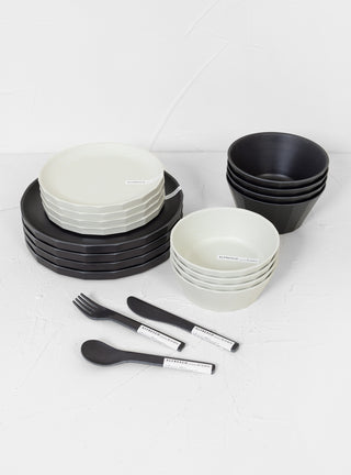 Alfresco Plate Set of 4 Black & White by Kinto by Couverture & The Garbstore
