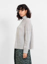 Nimbus Diagonal Jumper Hazelnut Grey by Himalayan Cashmere Company by Couverture & The Garbstore