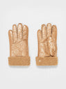 Sheepskin Gloves Gold by Toasties | Couverture & The Garbstore