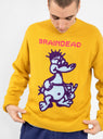 Slingshot Knit Sweater Mustard Yellow by Brain Dead | Couverture & The Garbstore