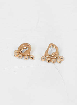 Petite Organic Bead Drop Earring Bronze by Modern Weaving | Couverture & The Garbstore