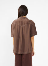 Marty Shirt Brown by Rejina Pyo | Couverture & The Garbstore
