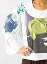 Upcycle Kermit T-shirt White by Anntian | Couverture & The Garbstore