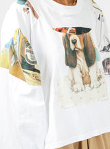 Upcycle Dog T-shirt White by Anntian | Couverture & The Garbstore