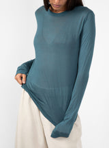 Long Sleeve T-shirt Billow Blue by Baserange | Couverture & The Garbstore