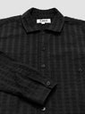 Large Seersucker Doc Savage Shirt Black by YMC | Couverture & The Garbstore