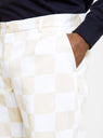 Club Pant White & Beige Check by Reception | Couverture & The Garbstore