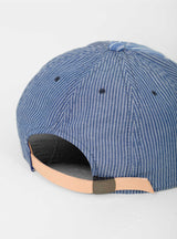 SBW Striped Cotton Baseball Cap Blue Stripe by Poten | Couverture & The Garbstore