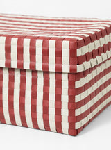 Maxim Stripe Box Large Red by Hay | Couverture & The Garbstore