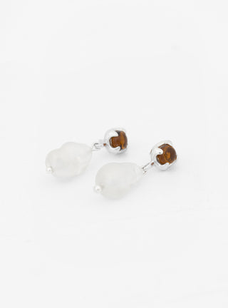 Beam Pearl Earrings Amber Brown by CLED | Couverture & The Garbstore