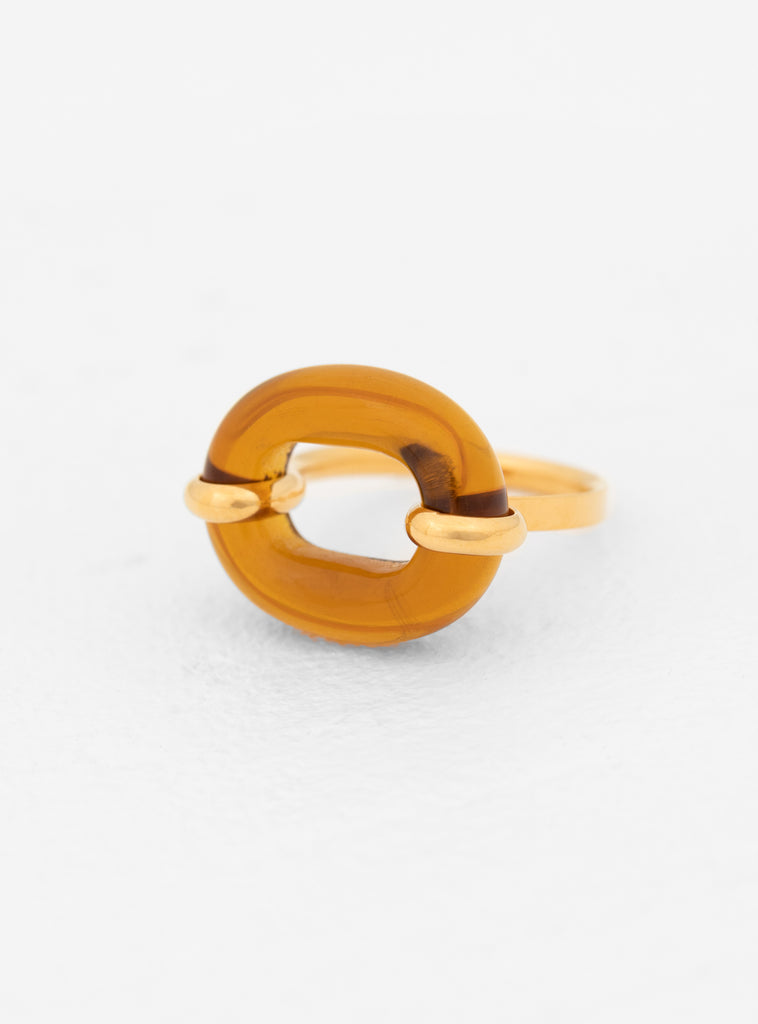 In The Loop Ring Amber Brown by CLED | Couverture & The Garbstore