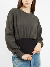 Rib Insert Double Jersey Top by Bassike | Couverture & The Garbstore