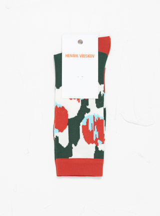 Blurry Dots Socks Femme Green & Red by Henrik Vibskov | Couverture & The Garbstore