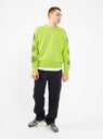 SS Link Sweater Lime Green by Stüssy | Couverture & The Garbstore