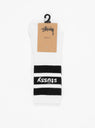 Stripe Crew Socks White & Black by Stüssy by Couverture & The Garbstore