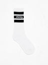 Stripe Crew Socks White & Black by Stüssy by Couverture & The Garbstore