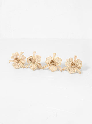 Palmito Orchid Napkin Ring Set Natural by The Colombia Collective | Couverture & The Garbstore