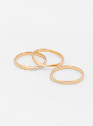 Set of 3 Gold-Plated Rings by Helena Rohner | Couverture & The Garbstore