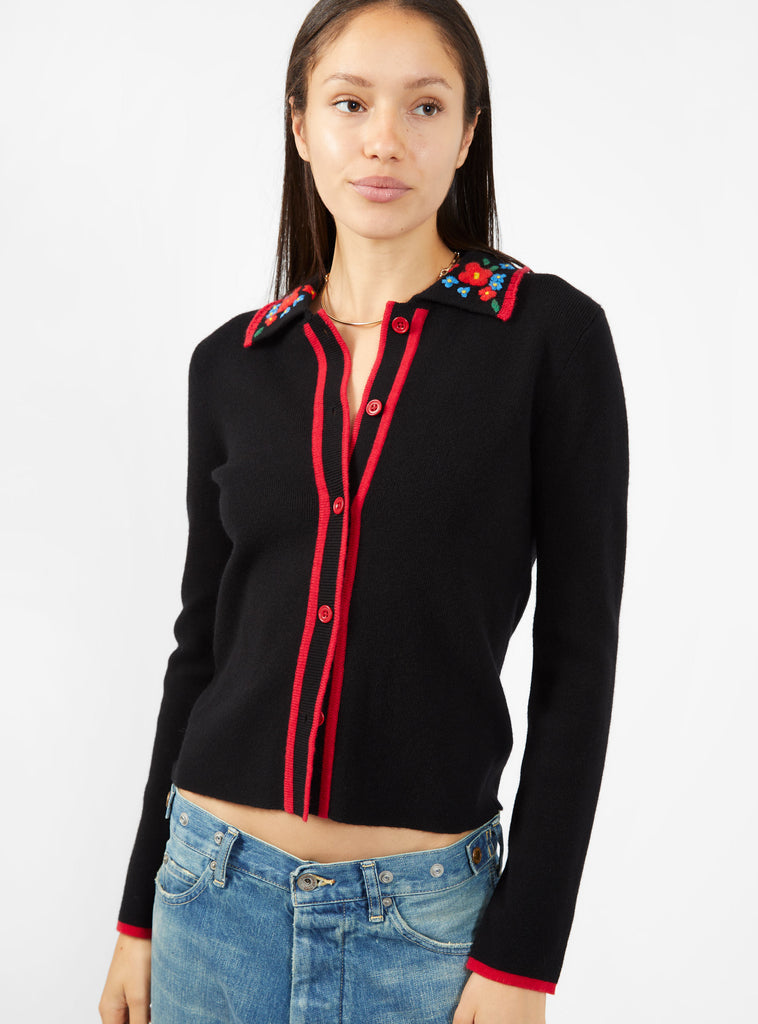 Tyra Long Sleeve Cardigan Black by Naya Rea | Couverture & The Garbstore