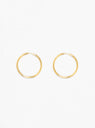 Senorita 25 Hoop Earrings Gold-Plated Silver by Maria Black | Couverture & The Garbstore